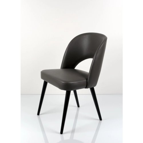 Krzesło DELUXE KR-5 Eko-skora Grafitowa 2528